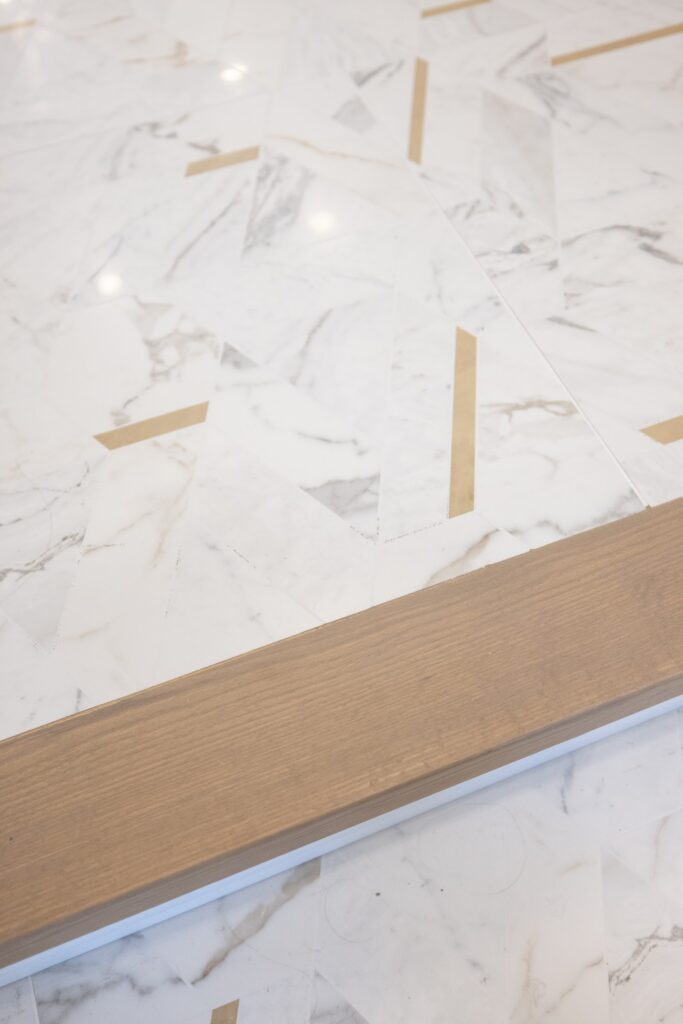 Custom stonework in a home renovation