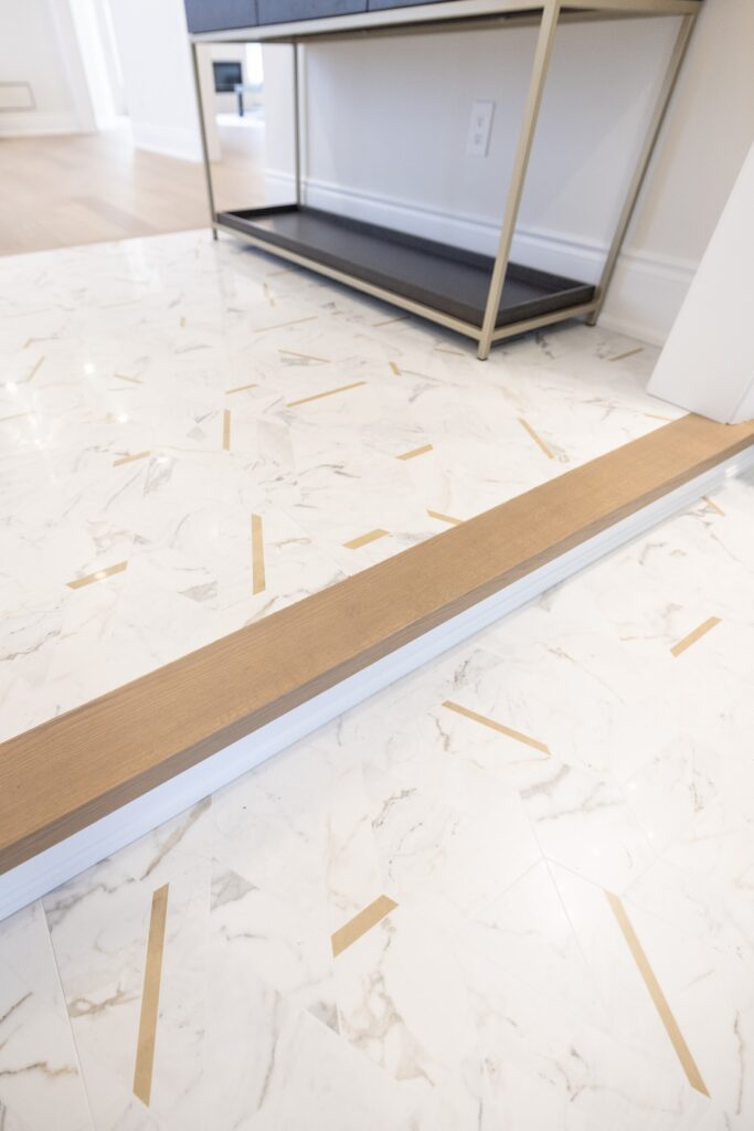 Marble wet bar in a luxury home renovation